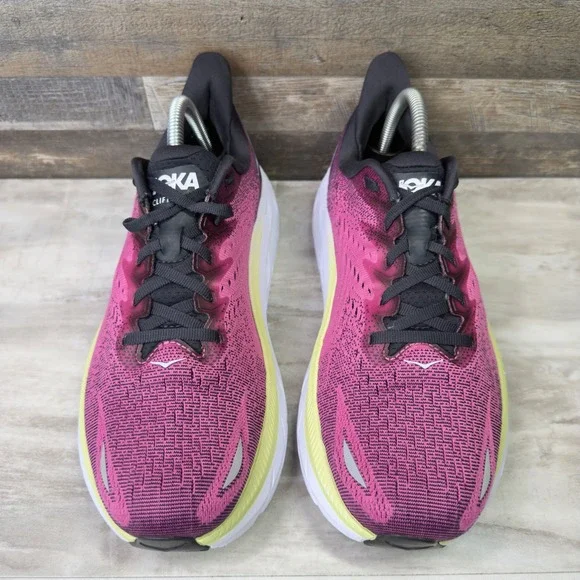 Hoka One One Clifton 8 Running Shoes Womens 10.5 D Wide Pink Purple 1121375 BGIR - Picture 4 of 8
